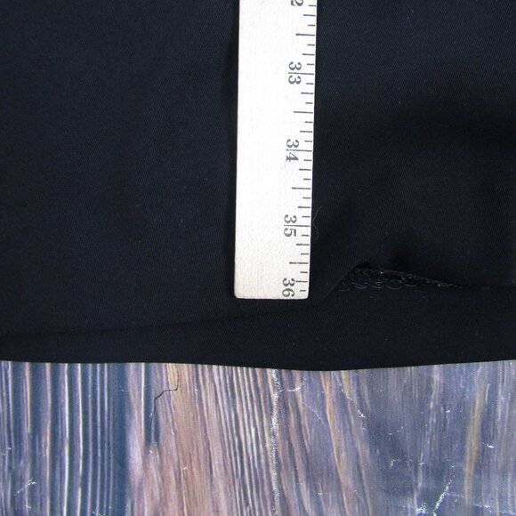 Tahari Arthur S. Levine Dress Womens 6 Black Sheath 3/4 Sleeve Belted Lined - Picture 6 of 6